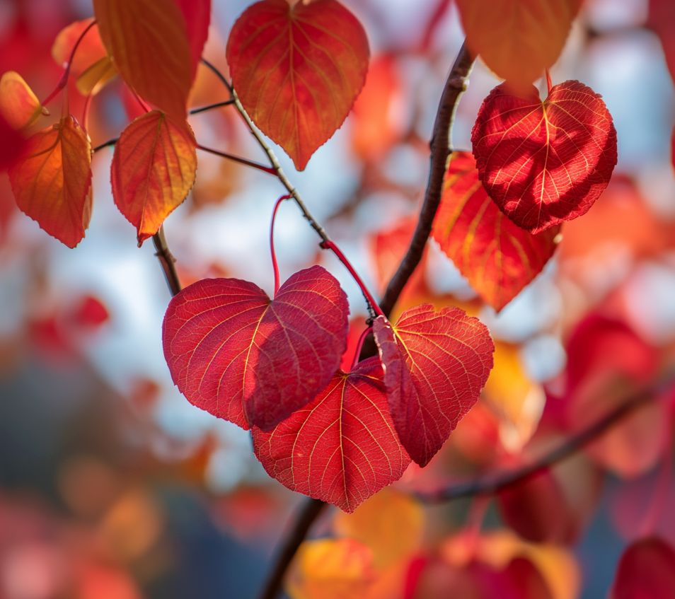 Hjertetræ - Cercidiphyllum japonicum røde blade